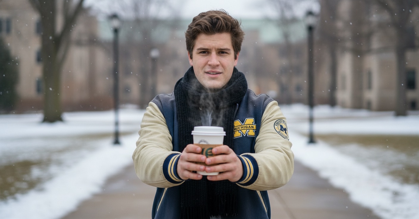 Offering coffee with concern