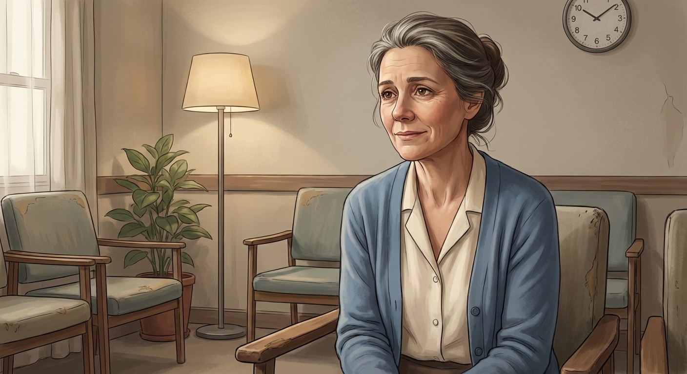 Linda sharing wisdom at the hospital